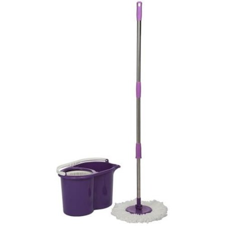 FREGONA + CUBO ESCURRIDOR MORADO 900MO