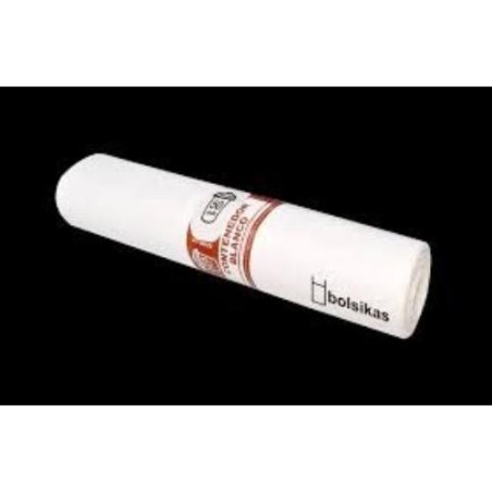 BOLSA BASURA BLANCA 53X60 GALGA 70 30L (ROL-25)