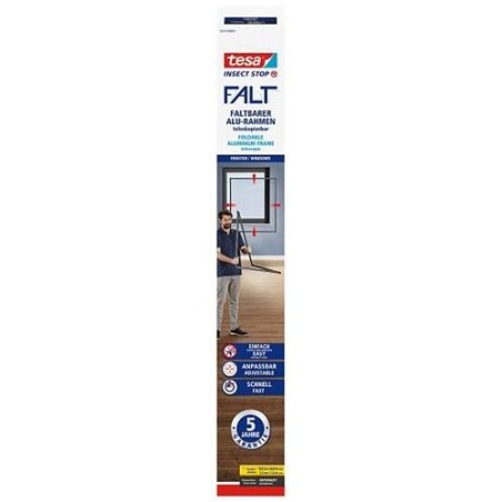MALLA MOSQUITERA P/VENTANA 80X80-140X140CM NEGRO