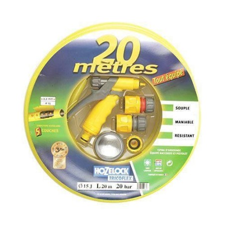 MANGUERA 25 M. TRICOFLEX AMARILLA 15X19