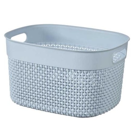 CESTA ROPA FILO RECTANGULAR S 6L AZUL