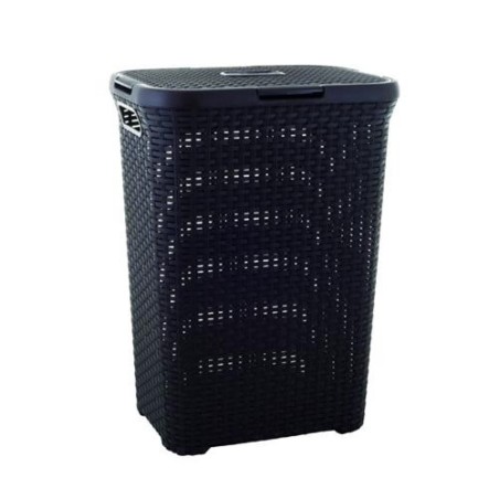CESTO NATURAL C/TAPA STYLE 60 L. CHOCOLATE 189206