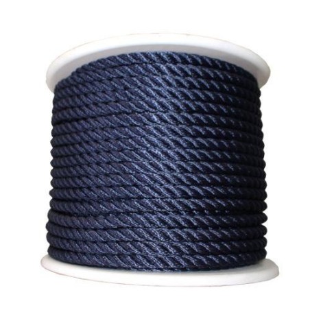 CORDON POLIESTER 12 MM. AZ. NAVY HYC-BRAID 100 M.