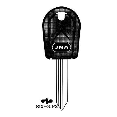 LLAVIN ALPACA SEGURIDAD PLASTICO NEGRO SIX-3P2