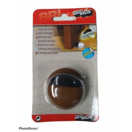 TOPE ACERO ADHESIVO MARRON (DISPLAY-1) 9004