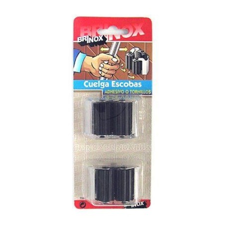 CUELGA ESCOBAS CON ROD INOXIDABLE (DISPLAY-2) 7064
