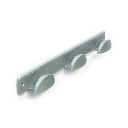 PERCHA MEDIA LUNA 3 BRAZOS CROMO 7244