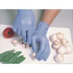 GUANTE DESECH.NITRILO S/POLVO AZL.(C/100)T-M 272
