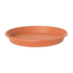 PLATO MACETA BALCON REDONDO TERRACOTA 25CM.