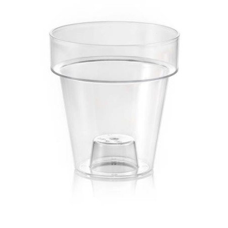 MACETA PLASTICO TRANSPARENTE 20CM. PORTO CLEAR