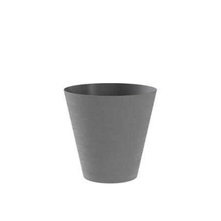 MACETA CON RESERVA DE AGUA 20CM. GRIS  HOOP