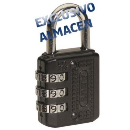 CANDADO COMBINACION 20 MM. NEGRO 715/20