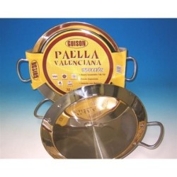 PAELLA VALENCIANA INOXIDABLE GUISON 32 CM.