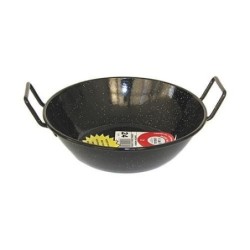 SARTEN ESMALTADA HONDA CON ASAS LA IDEAL 50 CM.