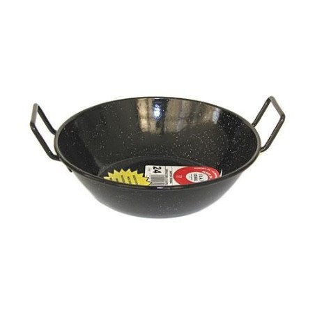 SARTEN ESMALTADA HONDA CON ASAS LA IDEAL 50 CM.