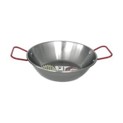 SARTEN PULIDA HONDA CON ASAS LA IDEAL 28 CM.