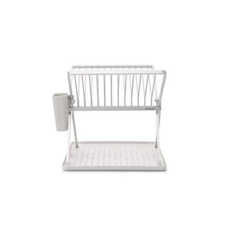 ESCURREPLATOS PLEGABLE BLANCO CAPACIDAD 13 PLATOS