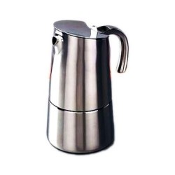 CAFETERA BELLA INOXIDABLE 4 TAZAS PARA TODO FUEGO