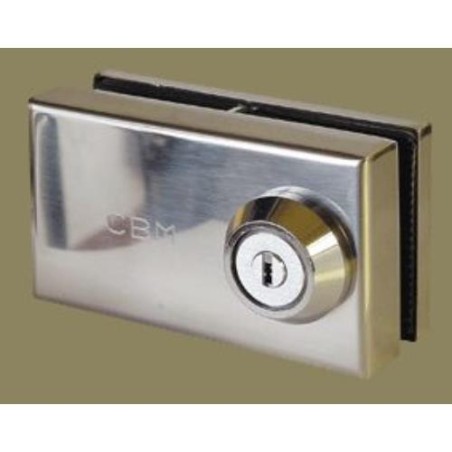 CERRADURA PARA CRISTAL 1/2 A LATONADO URA 01-T