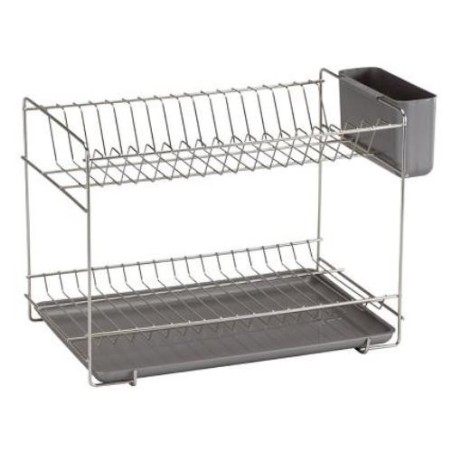 ESCURREPLATOS PEQUEÑO INOXIDABLE GRIS 90985