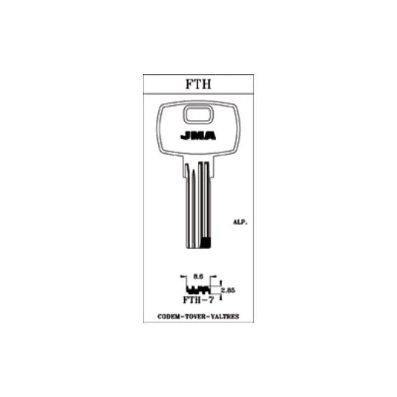 LLAVIN ALPACA SEGURIDAD PARA BATON FTH-7