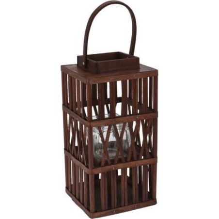 LINTERNA FAROL MADERA 38CM AAE325750