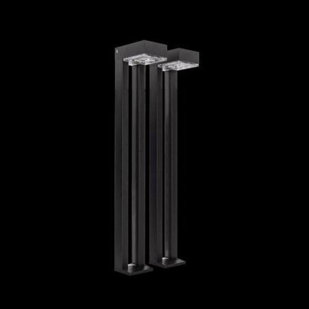 BALIZA SOLAR 100LM 4000K IP54 JUEGO 2UDS NEGRO