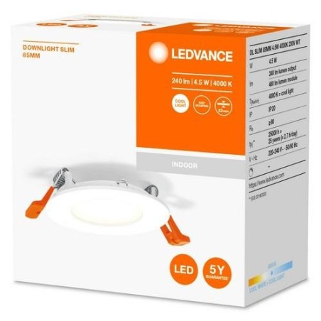FOCO DOWNLIGHT SLIM 85MM 4.5W 4000K 230V BLANCO