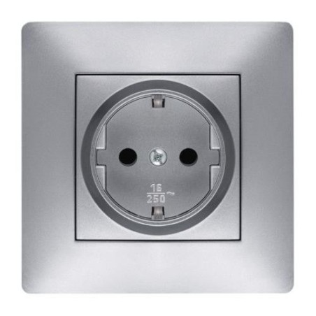 TOMA CORRIENTE 16 AH. 250 V. ALUMINIO 9223