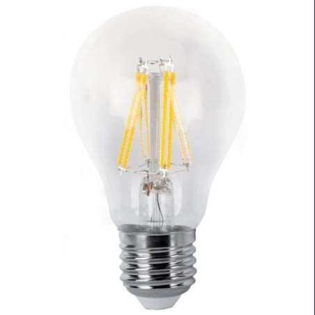 BOMBILLA LED FILAMENTO ESTANDAR CLARA E27 6W 600LM