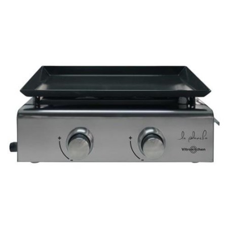 PLANCHA GAS ACERO INOXIDABLE 2 FUEGOS PG210IB