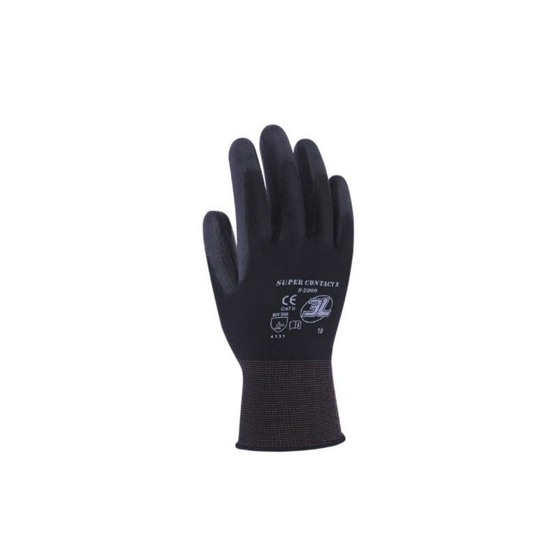 GUANTE SUPERCONTACT N NEGRO TALLA 9 SC-2000