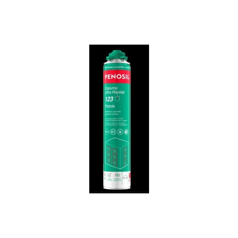 ESPUMA POLIURETANO ULTRA RAPIDA 123 PISTOLA 870ML