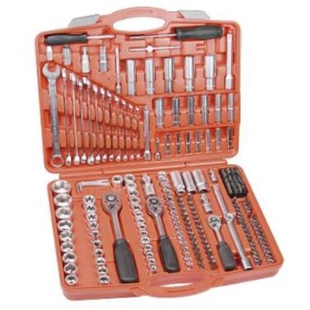 JUEGO LLAVE VASO 1/2', 1/4' Y 3/8' 219 PIEZAS 45 D
