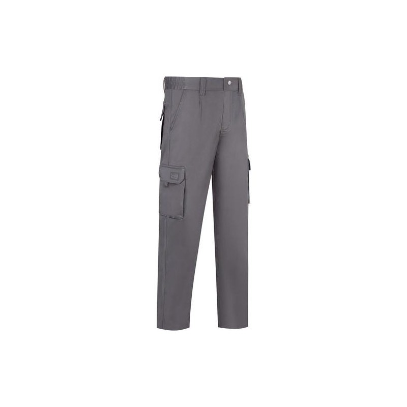 PANTALON GRIS STRETCH MULTIBOLSILLOS T. 38 SE-822