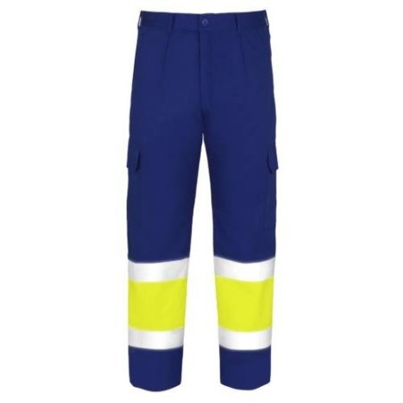 PANTALON ALTA VISIBILIDAD TERGAL AZUL MARINO T-38