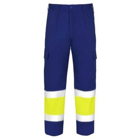 PANTALON ALTA VISIBILIDAD TERGAL AZUL MARINO T-62