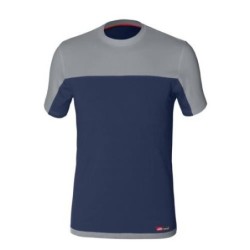 CAMISETA STRETCH AZUL/GRIS 8772 T-S