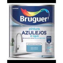ESMALTE AZULEJOS AGUA SATINADO GRIS GRANITO 750ML