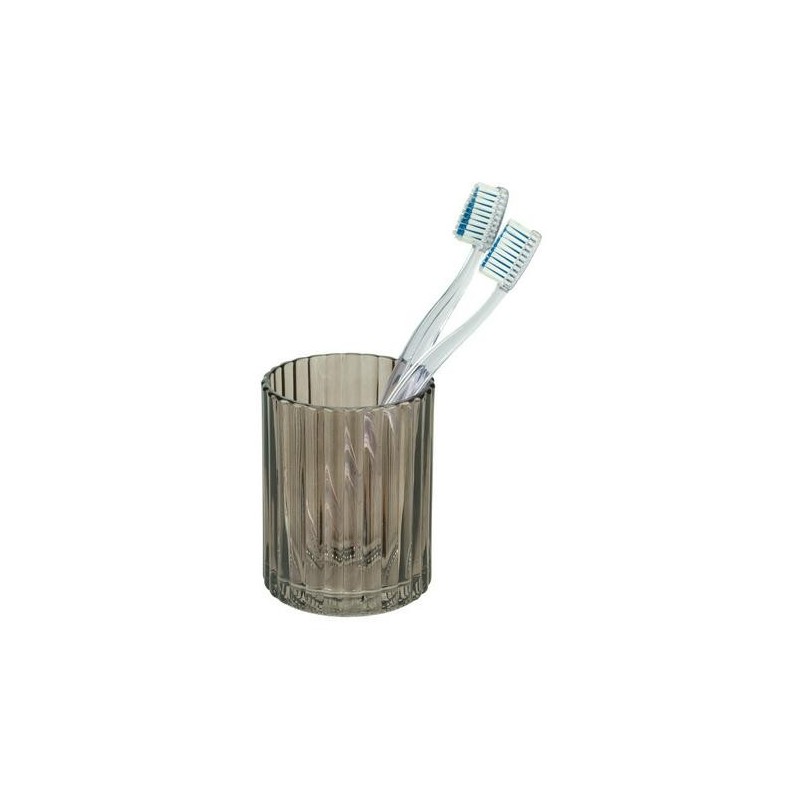 VASO DE DIENTES VIDRIO POMPEI GRIS 26163100