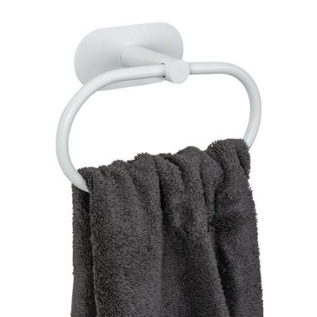 TOALLERO DE ARO DE ACERO INOX TURBO-LOC BLANCO