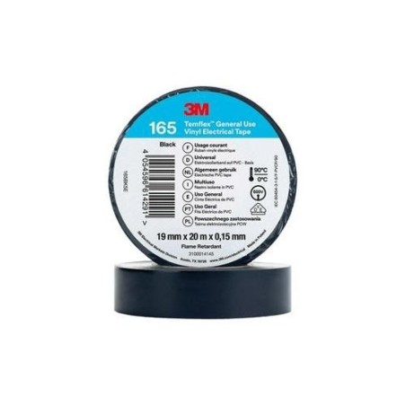 CINTA ELECTRICA PVC TEMFLEX 165 BLANCO 19MMX20M