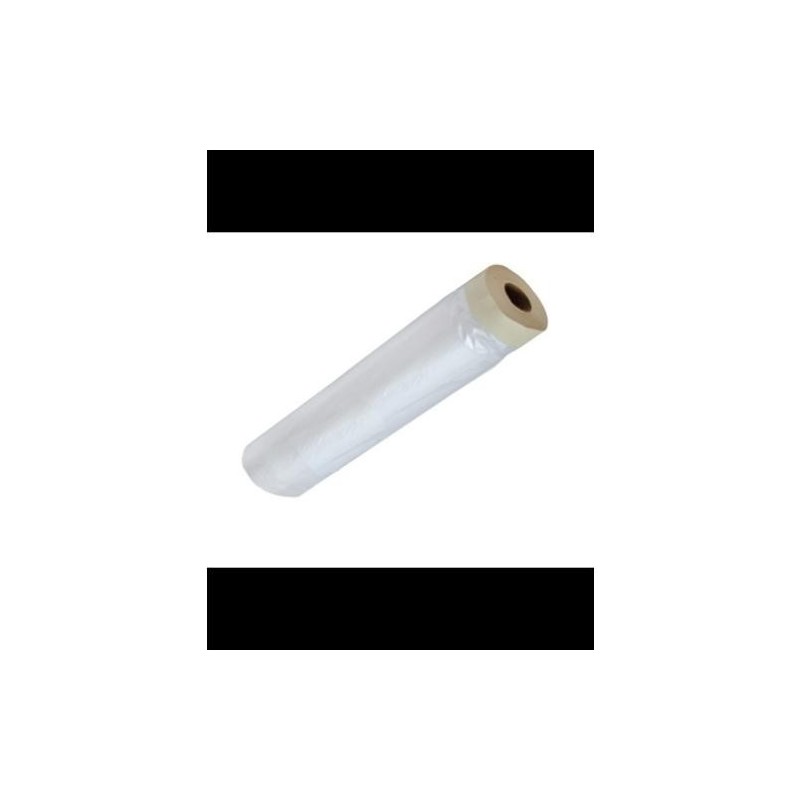 PLASTICO PINTAR 90CMX22.5M CON CINTA 19MM 0002890