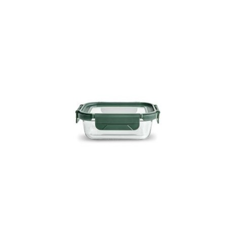 CONTENEDOR VIDRIO RECTANGULAR 370ML C/TAPA 8580-V