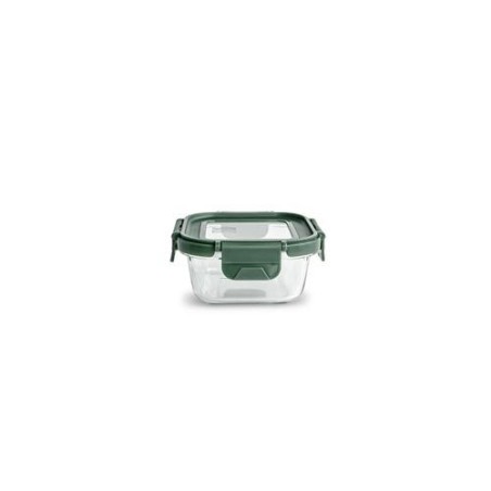 CONTENEDOR VIDRIO CUADRADO 320ML C/TAPA 8584-V