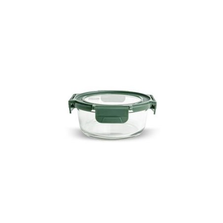 CONTENEDOR VIDRIO REDONDO 620ML C/TAPA 8588-V