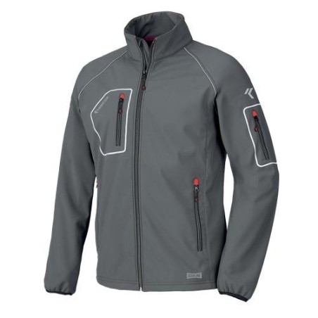 CHAQUETA JUST SOFTSHELL GRIS T.L 04515NB-080