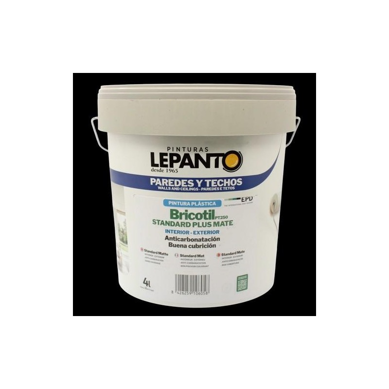 PINTURA PLASTICA BRICOTIL INT-EXT 5KG BLANCO MATE