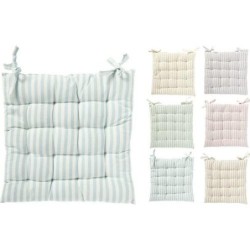 COJIN SILLA CUADRADO A RALLAS 40CM SURTIDO
