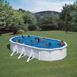 PISCINA ACERO OVAL BCA.F/ARE.730X375X120 KIT730ECO